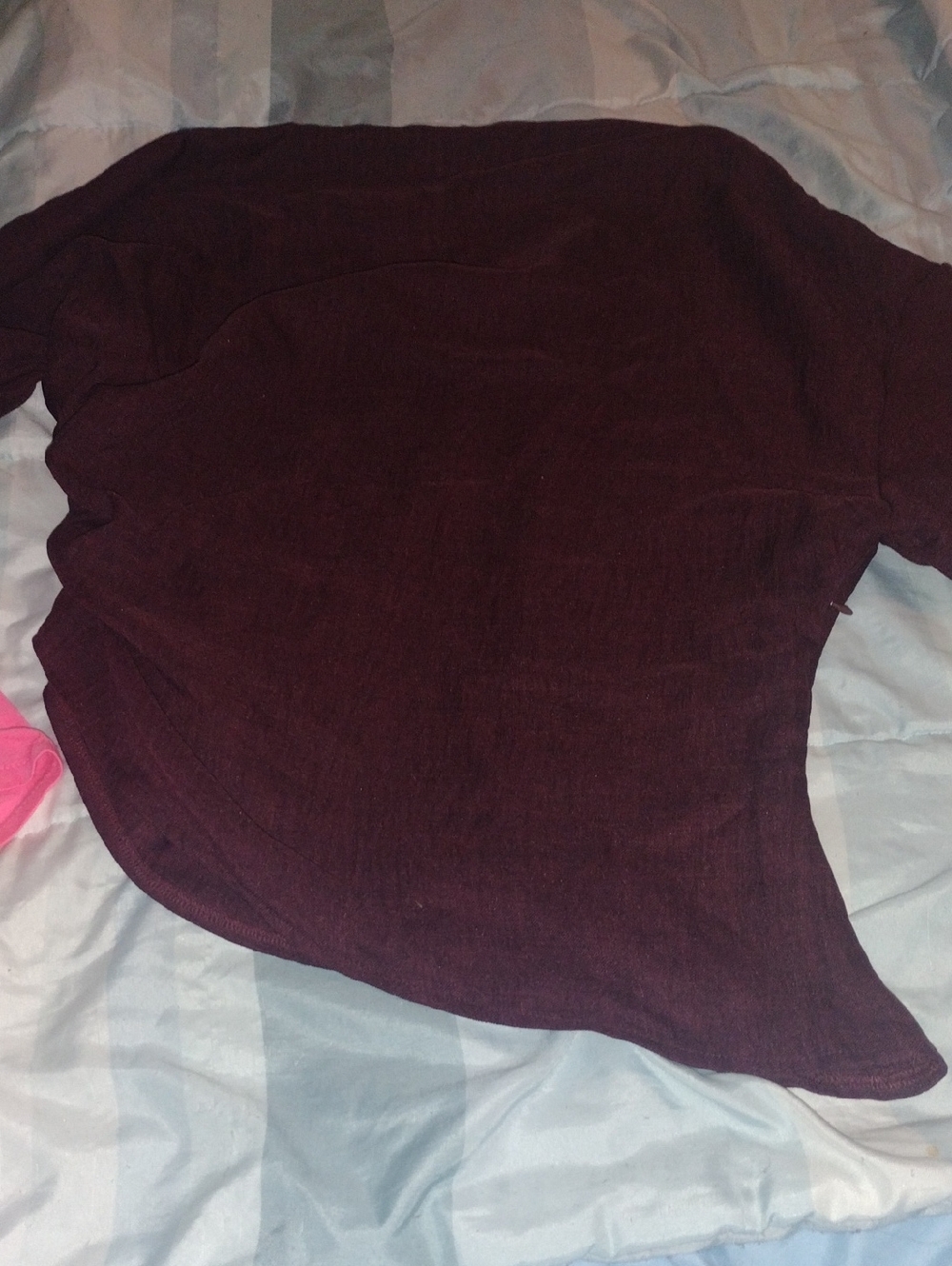 Dark Burgundy Knit Top
